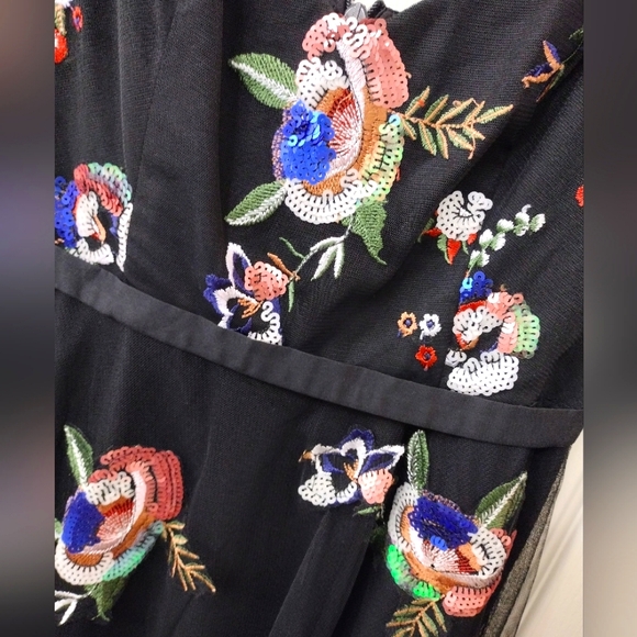 ASOS Little Mistress Black Tulle Dress - Picture 6 of 8